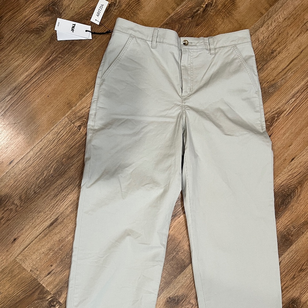 Aritzia Tna Chino Wide Leg New Women's Pants 10